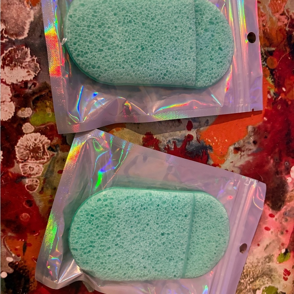 Mint Green Makeup Sponge Set